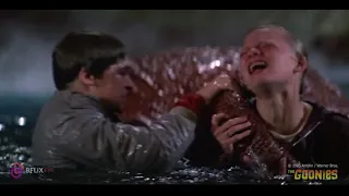 A giant octopus? No, you're not seeing things. This scene was cut from THE GOONIES (1985)