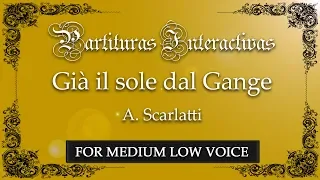 Già il sole dal Gange KARAOKE FOR MEDIUM LOW VOICE - A. Scarlatti - Key: E-Flat Major