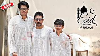 Aamir Khan with Son Junaid Khan and Azad Rao Khan Celebrating EID-Ul-Fitr 2024
