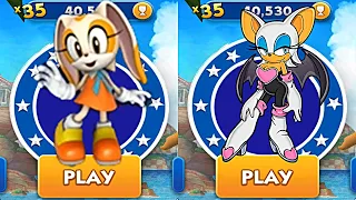 Sonic Cream Vs Rouge Girls Power - Versus Mode - Halloween Character - SonicDash GamePlay