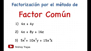 FACTOR COMÚN l Método de factorización #1l Ejemplos con explicación detallada l paso a paso