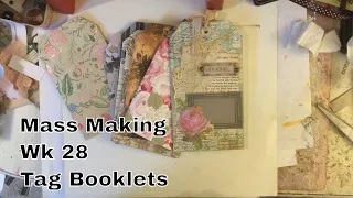 TUTORIAL - TAG BOOKLET with POCKET - Tina’s Weekly Workshop 28 - Mass Making Items in Bulk