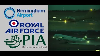 Birmingham Airport Spotting – Royal Air Force & PIA – C-17 & 777 - February 2020