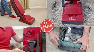 Hoover U1060 Turbopower Total System Vacuum Cleaner Demo & Belt Change