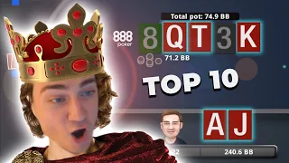 HORRENDOUS Bad Beat & a ROYAL FLUSH?! | Top 10 Poker Hands Ep. 88