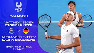 Matthew Ebden Storm Hunter v Alexander Zverev Laura Siegemund Full Match | United Cup 2023 Semifinal