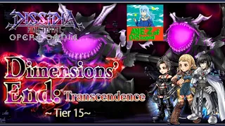 DFFOO[GL] Dimension's End Transcendence Tier 15: Penelo Paine & Cid Raines (12 turns)