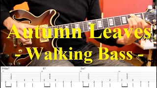 Walking Bass in Autumn Leaves with Tab!!!