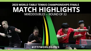 Wang/ Sun vs Bajor/ Badowski | XD R32 | 2023 ITTF World Table Tennis Championships Finals