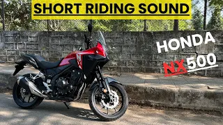 HONDA NX500 SHORT RIDING SOUND | REFINED motor | with ambient noise