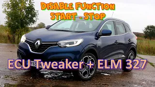 STOP START STOP Renault, soft ECU Tweaker + ELM 327 адаптер.