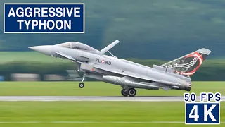 Austrian Eurofighter Typhoon AGGRESSIVE DEMO SHOW at Zeltweg Airshow 4Kᵁᴴᴰ