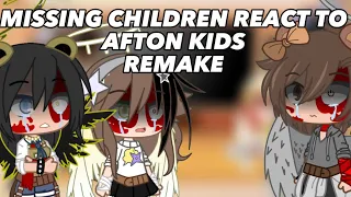 Missing children react to afton kids||REMAKE||1/3||Elizabeth Afton||FNAF||Gacha Club||4k special||