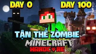 Tóm tắt 100 ngày sinh tồn đại dịch zombie Minecraft Apocalypse siêu khó và cái kết