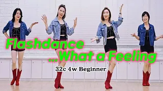 Flashdance ...What a Feeling Line Dance | Beginner | 초급수업에 최고예요 👍 #linedance #국금선라인댄스 #성남위례라인댄스