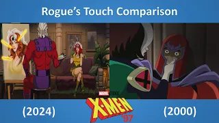 Marvel X-Men '97 : Rogue's Touchy Moment with Magneto Scene Comparison (Episode 05) [2024 VS 2000]