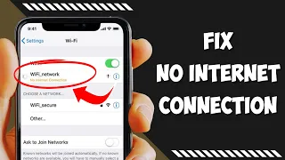 How to Fix Your WiFi When it Says No Internet Connection iPhone iOS 16