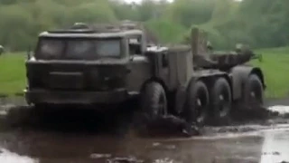Army truck ZIL-135 in off-road