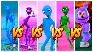 Color Dance Challenge Dame Tu Cosita vs El Taiger vs Gummy Bear vs Patila! | META ANIMATION