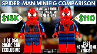 $15,000 LEGO Spider-Man vs $110 Spider-Man Minifig COMPARISON (Amazing Spider-Man Andrew Garfield)