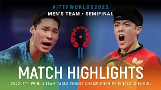 Highlights | Jang Woojin (KOR) vs Dang Qiu (GER) | MT SF | #ITTFWorlds2022