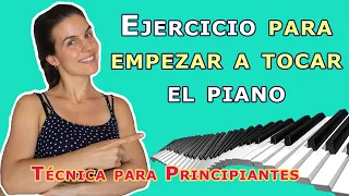 Ejercicio para empezar a tocar el piano | Técnica para Pianistas Principiantes