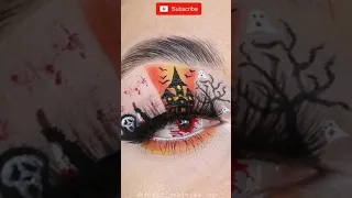 Best Spooky Halloween Makeup Ideas 2021 #shorts