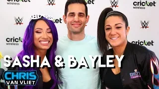 Sasha Banks & Bayley on winning the tag titles, WrestleMania, beating Ronda Rousey