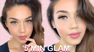 QUICK & SIMPLE 5 MIN GLAM MAKEUP TUTORIAL | Eman