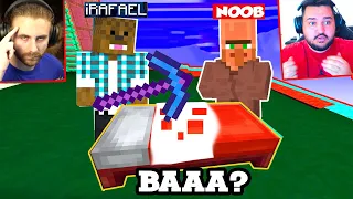 Cel mai Transpirat Copil vs iRaphahell pe Bedwars in minecraft!