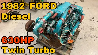 The 630HP 1980's FORD Sabre Marathon 6cyl 6.8litre RACING Diesel engine