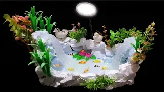 Showpiece for home decoration // Waterfall from hot glue gun // Hot Glue Waterfall Tutorial