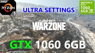 Call of Duty Warzone GTX 1060 6GB Ultra Settings