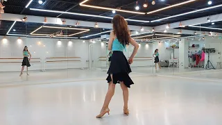 Romantic Rumba (Beginner) teach line dance| Korea, Seoul