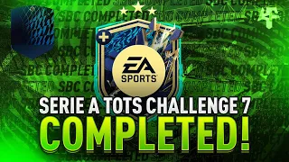 Serie A TOTS Challenge 7 SBC Completed - Tips & Cheap Method - Fifa 22