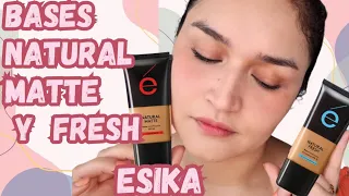 Reseña Bases Natural Matte y Natural Fresh de Esika