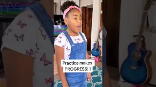 Little girl learns how to SING with Vocal Coach