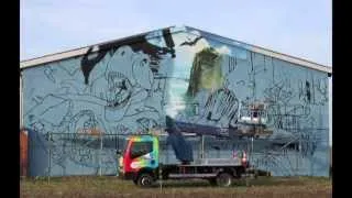 Graffiti by MadC - The Jurassic Park Wall [HD]