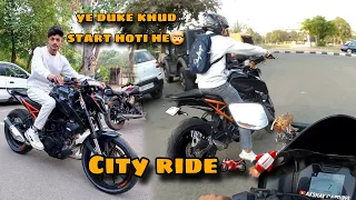 bhot time k baad City ride🏍🚀 || duke 250 khud Start hoti he🤯 || akshay capture