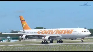 Plane Spotting Havana "Runway 06 operations" (includes Conviasa A340)