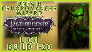 Unfair Cruoromancer Dhampir Lich Wizard - Level 1-20 Necromancy Build - Pathfinder: WOTR Guide