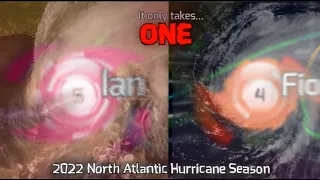 2022 North Atlantic Hurricane Season Animation | AllWaysGG