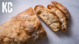 EASY NO KNEAD CIABATTA BREAD | Using a Biga Starter Dough