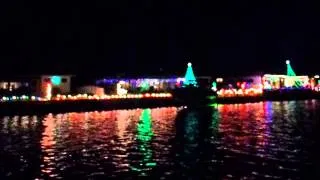 Punta Gorda, Florida-Cruising through the canals looking at the Christmas Lights 2013