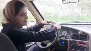 You can not control your laughter after watching this Irani girl driving’s