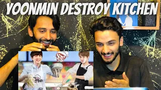 YoonMin Cooking together|Pata ni kya bana paye|Pakistani Reaction #bts #cutelife #hindidubbingvideo