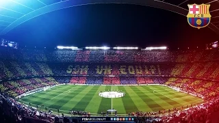 Camp Nou El Clasico sings anthem FC Barcelona / Камп Ноу гимн. Барселона гимн Эль Классико.