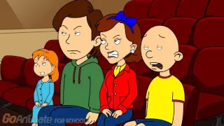 Caillou Pees His Pants At The Movie Theatre Gets Kicked Out!