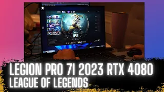 Lenovo Legion Pro 7i RTX 4080   League of Legends Gaming Review