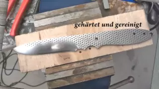 Selbstgemachtes Messer aus einer Feile - knife from a file